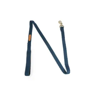 PetWale Cotton Padded Handle Denim Leash for Dogs (Blue)