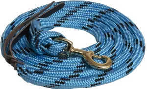 Poly Cowboy Lead Rope 5/8" X 9 Bolt Snap - Turq/Black