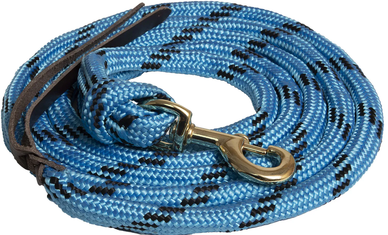 Poly Cowboy Lead Rope 5/8" X 9 Bolt Snap - Turq/Black