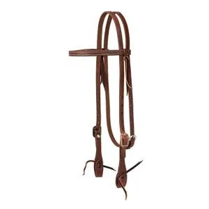 ProTack Headstall with Designer Hardware - Saltlick Center Bar Buckle