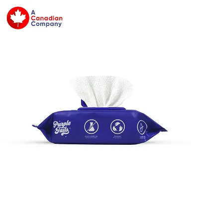 Purple Tails Canada Unscented Wipes for Dogs