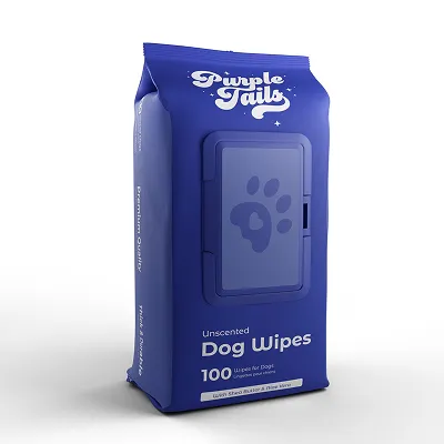 Purple Tails Canada Unscented Wipes for Dogs
