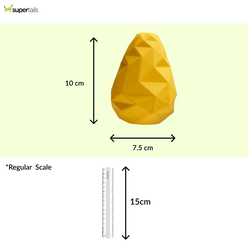 Ruffwear Gnawt a Cone Toy for Dogs (Dandeliion Yellow)