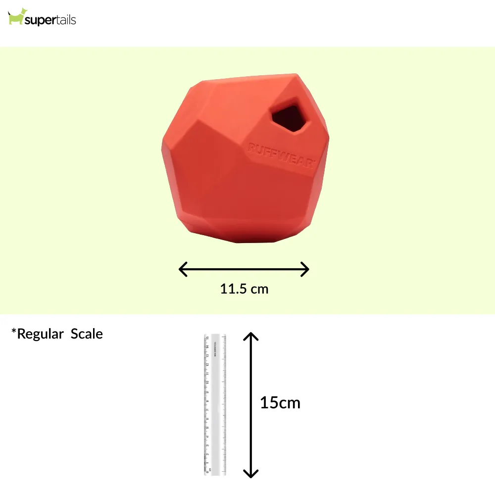 Ruffwear Gnawt a Rock Toy for Dogs (Sockeye Red)
