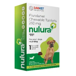 Savavet Nulura Tick & Flea Tablet for Small Dogs (4.5 to 10 kg)