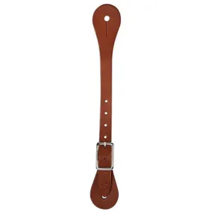 Single-Ply Brown Latigo Leather Spur Straps