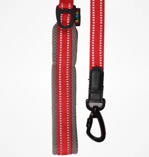 Skatrs Adventure in Style & Comfort Fiery Leash for Dogs and Cats (Red)