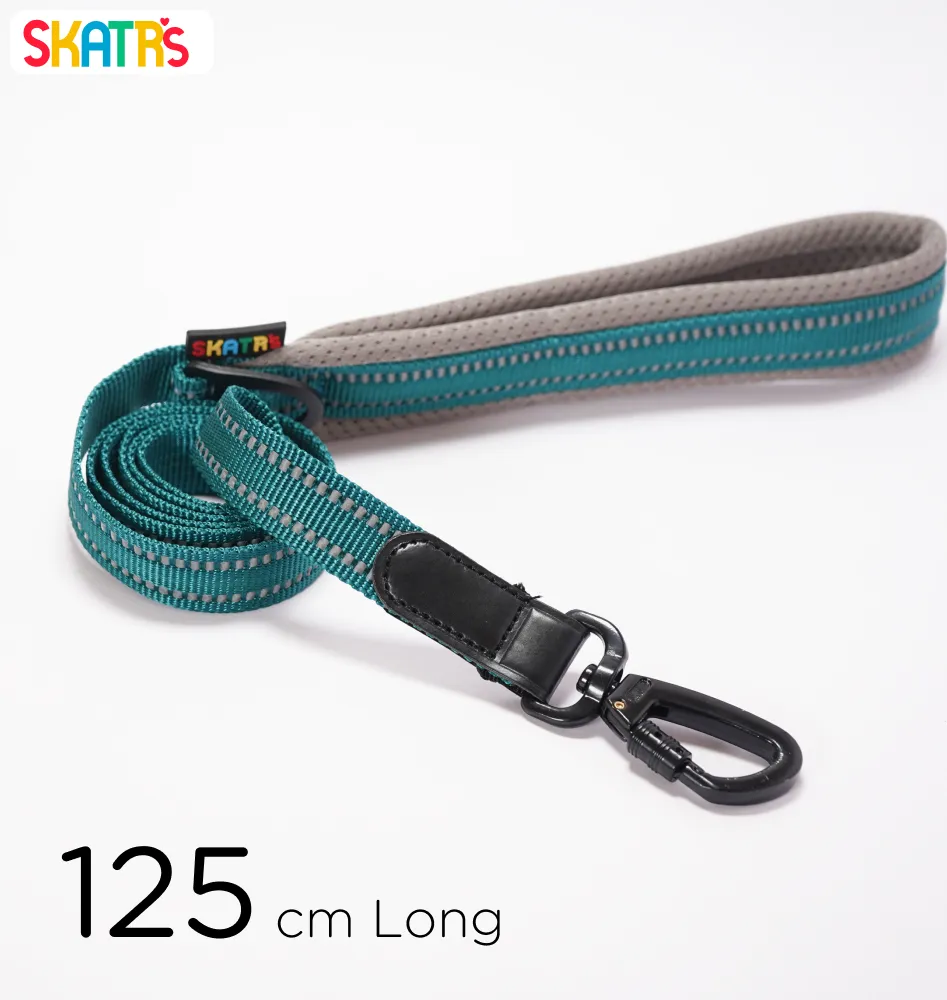Skatrs Adventure in Style & Comfort Ocean Wave Leash for Dogs and Cats (Blue)