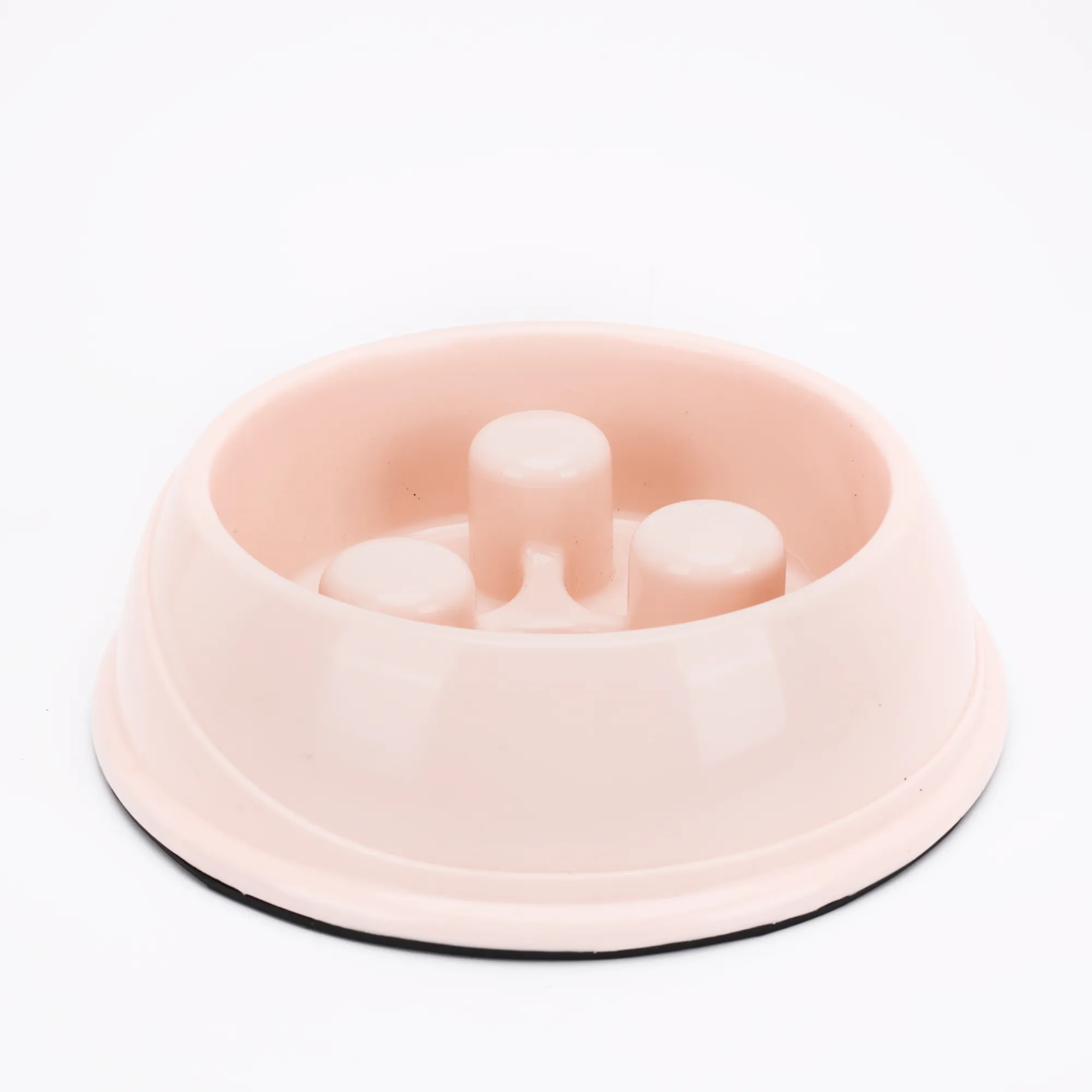 Skatrs Antiskid Slow Feeder Bowl for Dogs and Cats (Pink)