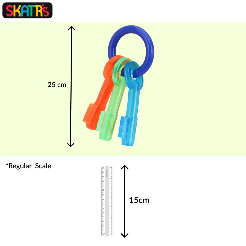 Skatrs Key Shaped Chew Teether Toy for Puppy and Dogs