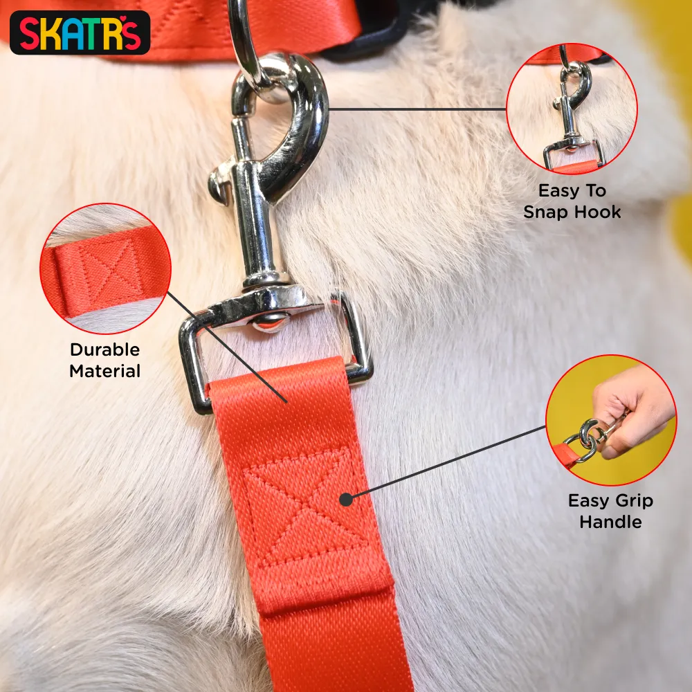 Skatrs Leash for Dogs (Red)