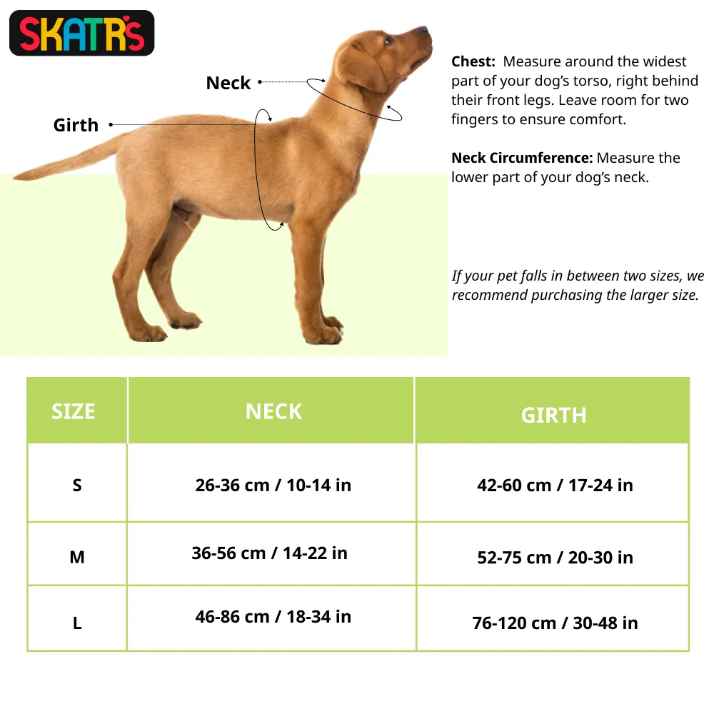 Skatrs Premium H Harness for Dogs (Midnight Blue)