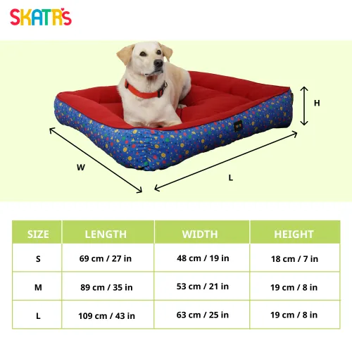 Skatrs Stellar Vibrant Space Bed for Dogs & Cats