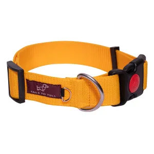 Tails to Tell Polyester Collar for Dogs (Yellow)