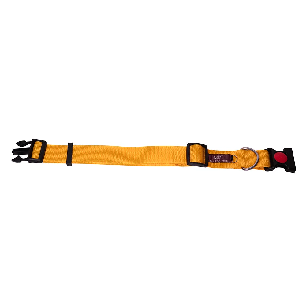 Tails to Tell Polyester Collar for Dogs (Yellow)