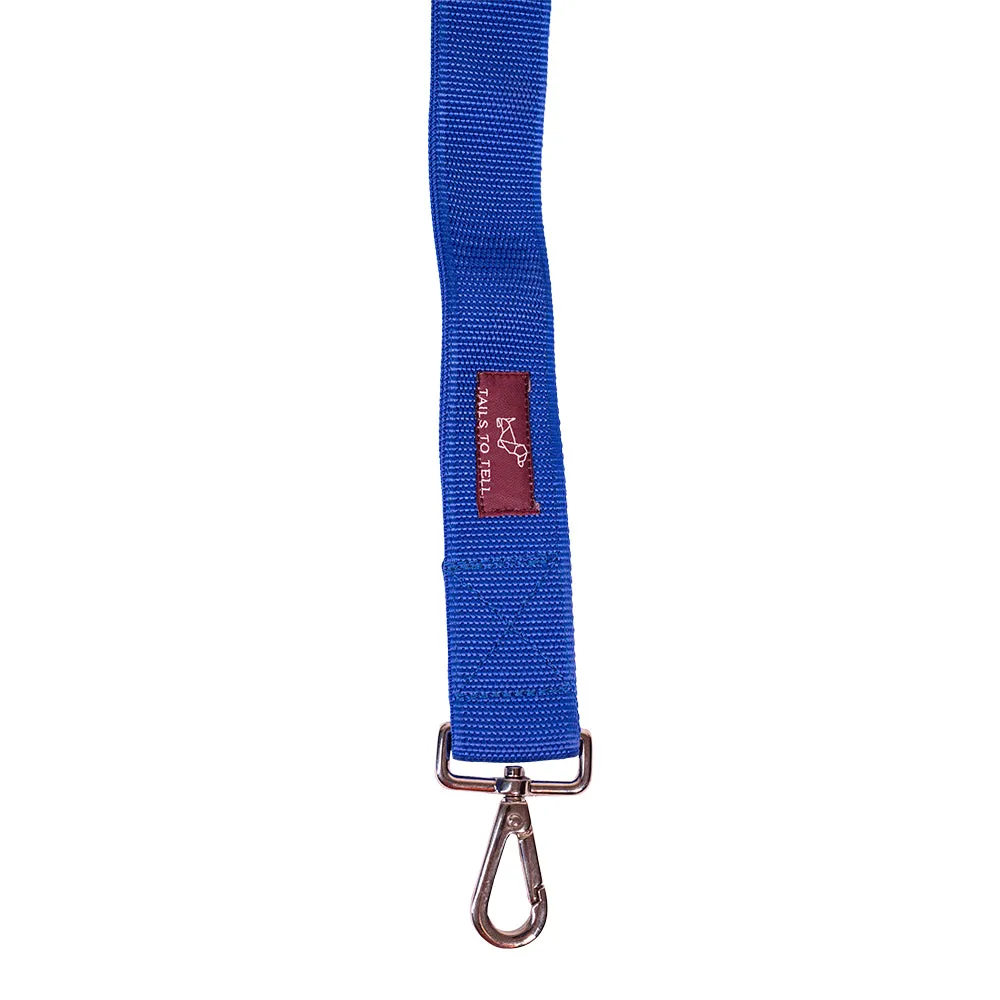 Tails to Tell Tactical Polyester Leash for Dogs (Blue)