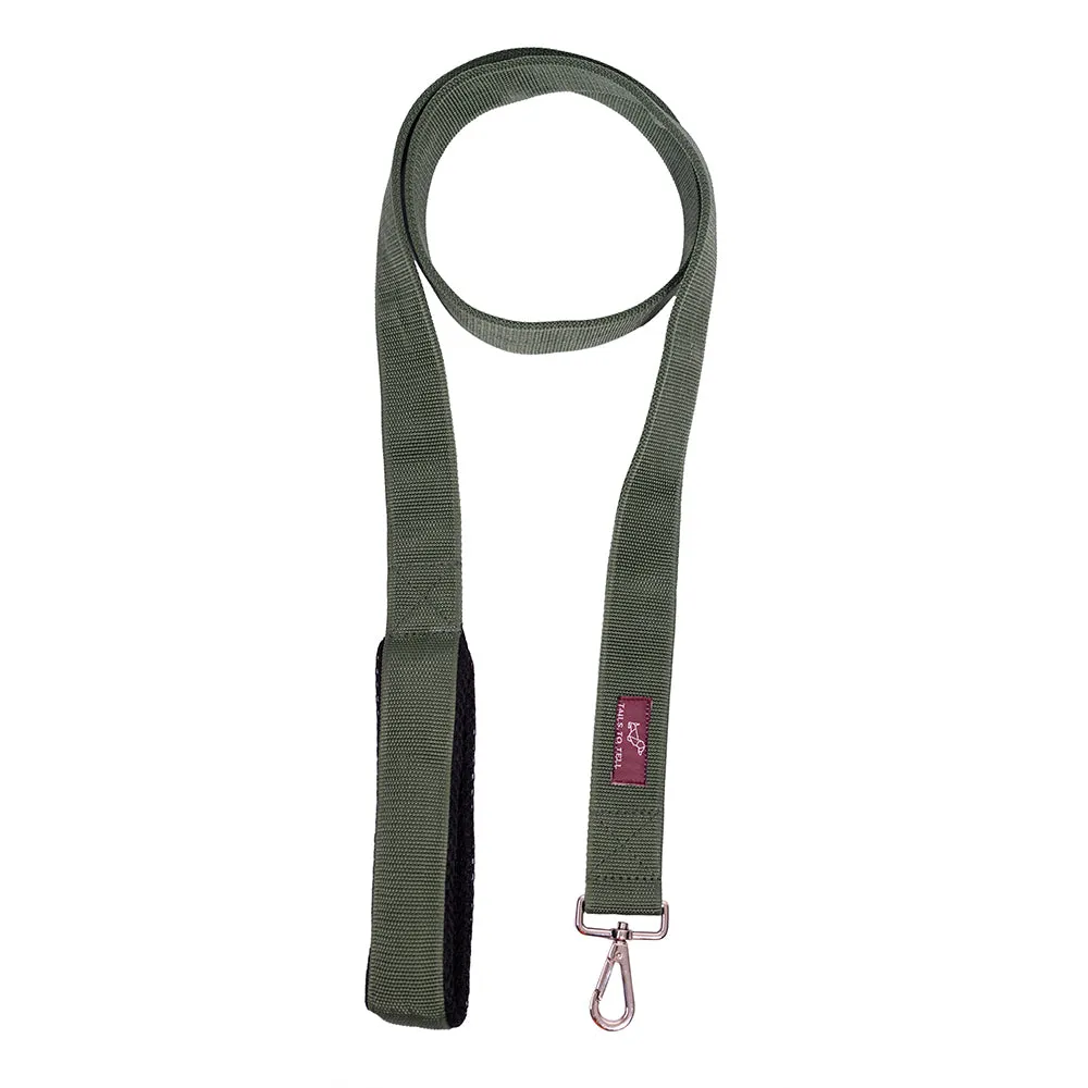 Tails to Tell Tactical Polyester Leash for Dogs (Teal)