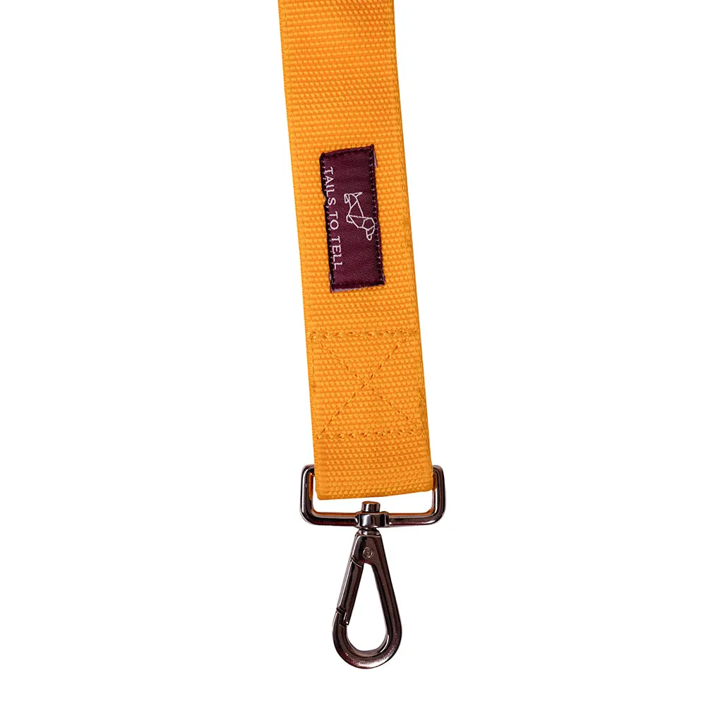 Tails to Tell Tactical Polyester Leash for Dogs (Yellow)