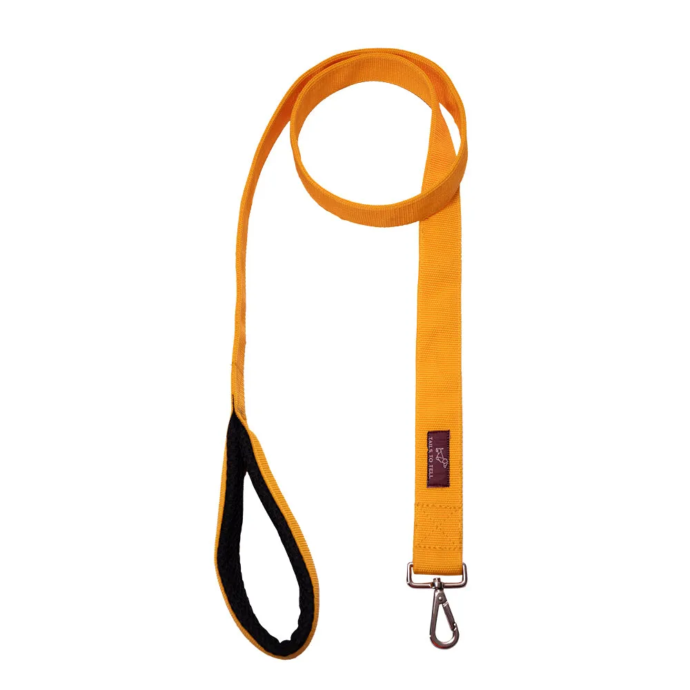 Tails to Tell Tactical Polyester Leash for Dogs (Yellow)
