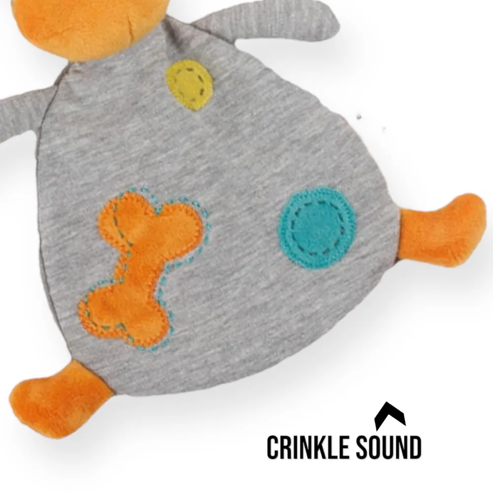 Talking Dog Club Big Belly Cow Puppy Toy for Dogs (Grey)