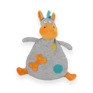 Talking Dog Club Big Belly Cow Puppy Toy for Dogs (Grey)