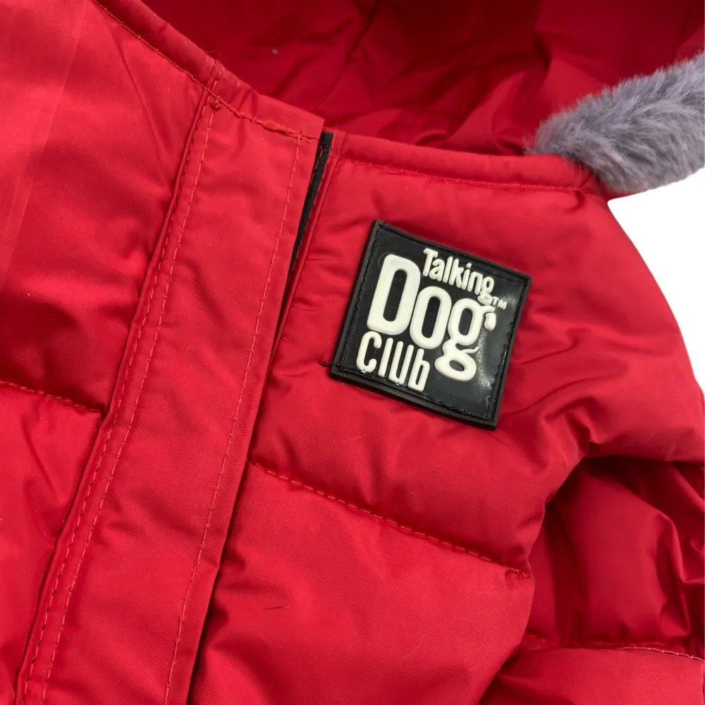 Talking Dog Club Bomber Jacks Hoodies for Dogs (Red)