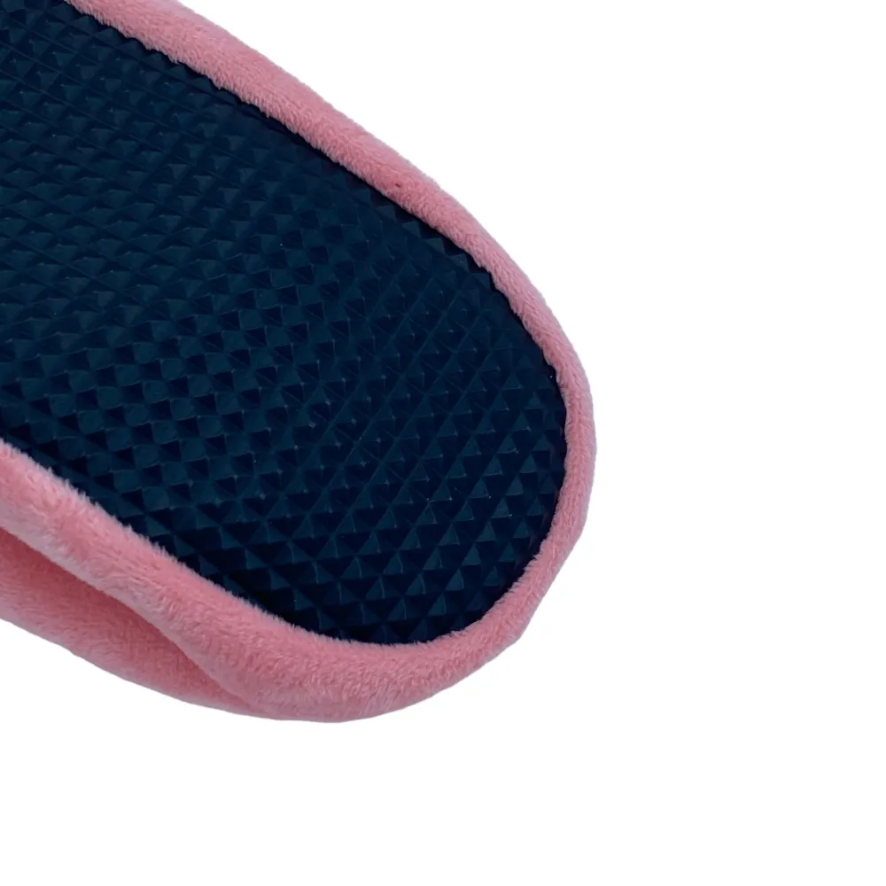 Talking Dog Club Doggie Pig Slipper Squeaky Plush Toy for Dogs (Pink)