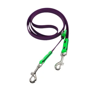 Talking Dog Club Multifunction Handsfree Leash for Dogs (Purple/Green)