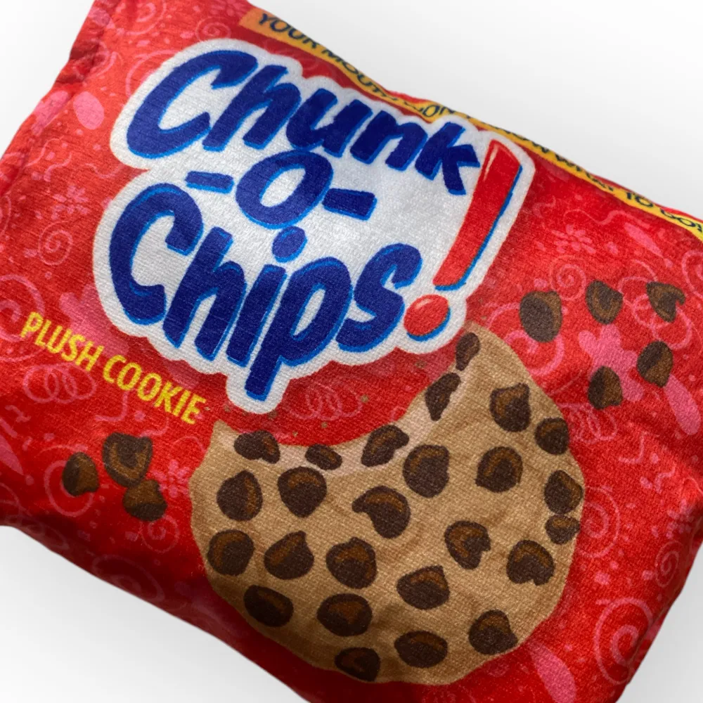 Talking Dog Club Zero Calories Chunk o Chips Plush Toy for Dogs (Red)