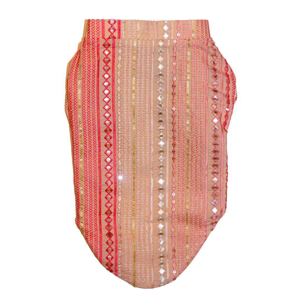 The Papaw Cartel Mirrored Sherwani for Dogs (Pink)