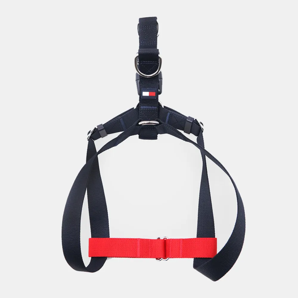 Tommy Hilfiger Blocked Harness for Dogs (Red)