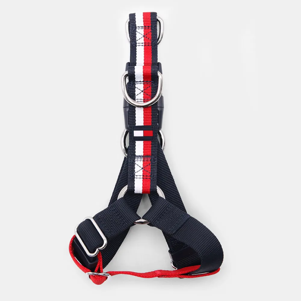 Tommy Hilfiger Blocked Harness for Dogs (Red/White)