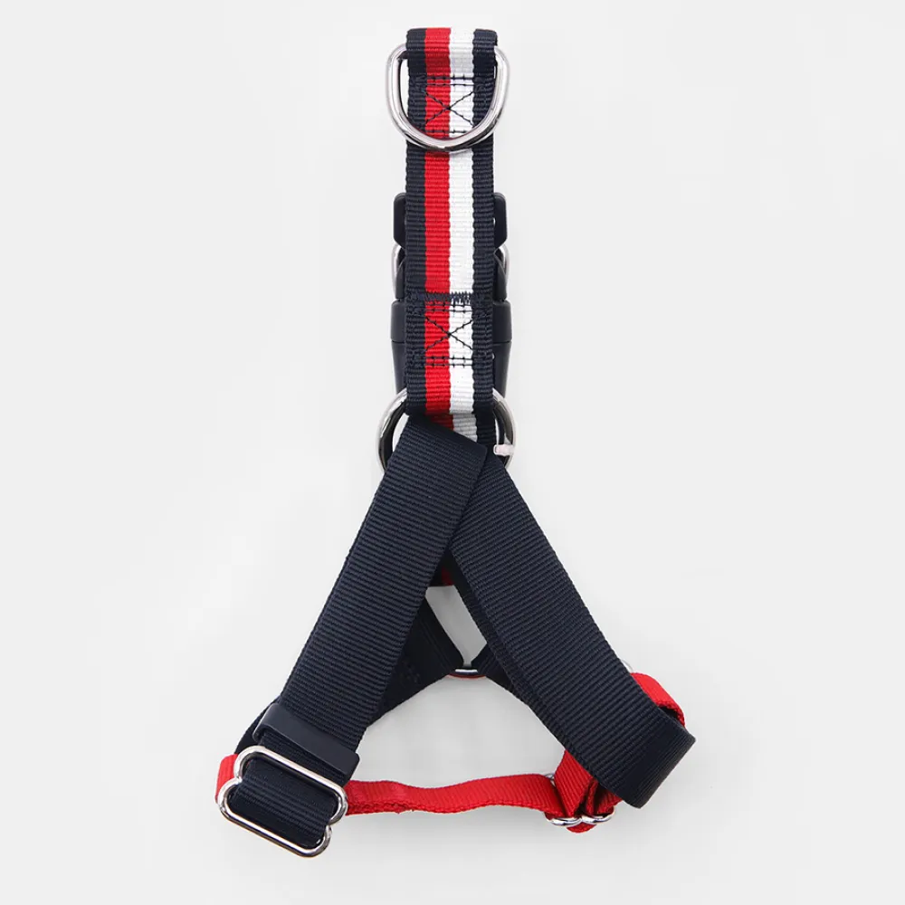 Tommy Hilfiger Blocked Harness for Dogs (Red/White)
