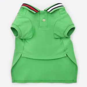 Tommy Hilfiger Flag Collar and Cluff Polo Tshirt for Dogs (Spring Lime)