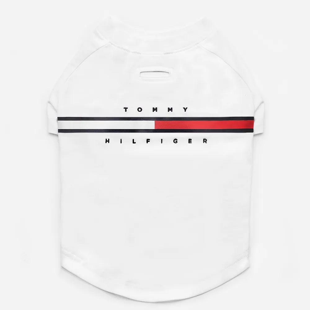 Tommy Hilfiger Heritage Tino Tshirt for Dogs (Optic White)