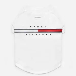 Tommy Hilfiger Heritage Tino Tshirt for Dogs (Optic White)
