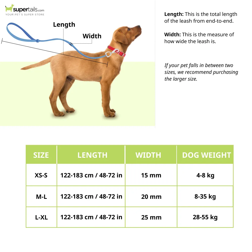 Trixie Classic Lead Fully Adjustable Leash for Dogs (Black)