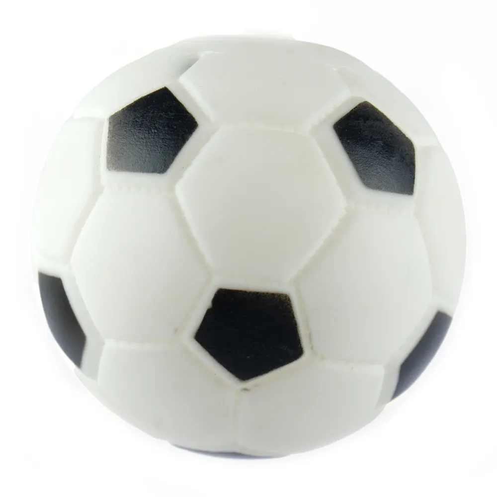 Trixie Football Vinyl Toy and Basil Squeaky Rubber Ball Toys Combo for Dogs