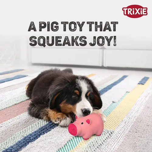 Trixie Pig Latex Intreactive chew Toy for Dogs (Blue)