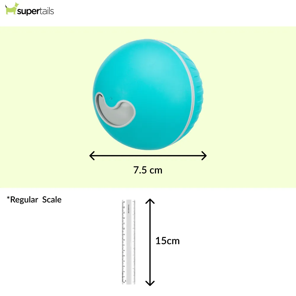 Trixie Plastic Snack Ball Treat Dispenser Toy for Dogs (Blue)