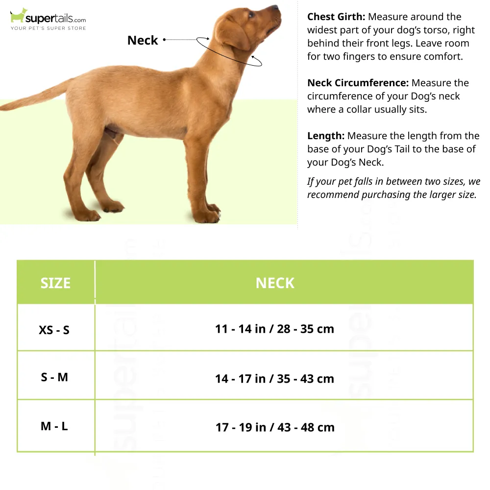 Trixie Premium Extra Wide Neoprene Padded Collar for Dogs (Boho Diamond/Caramel)