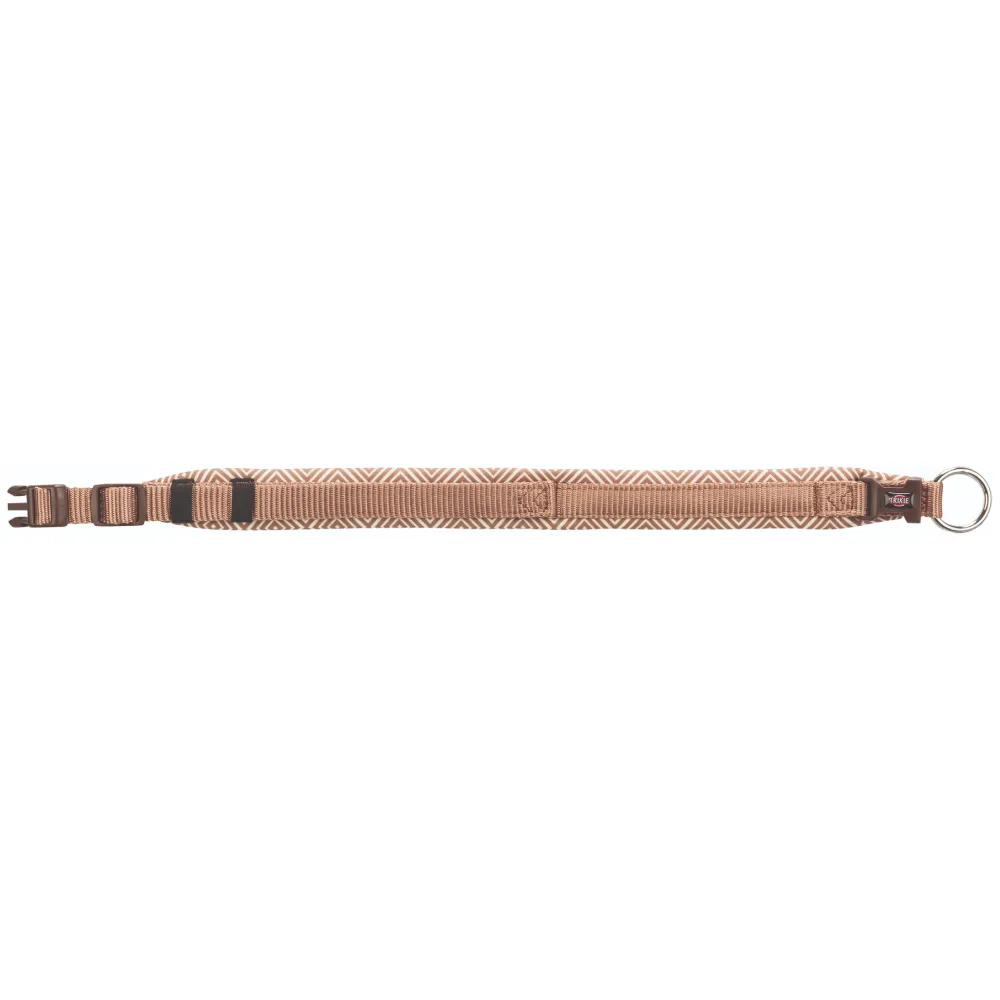 Trixie Premium Extra Wide Neoprene Padded Collar for Dogs (Boho Diamond/Caramel)