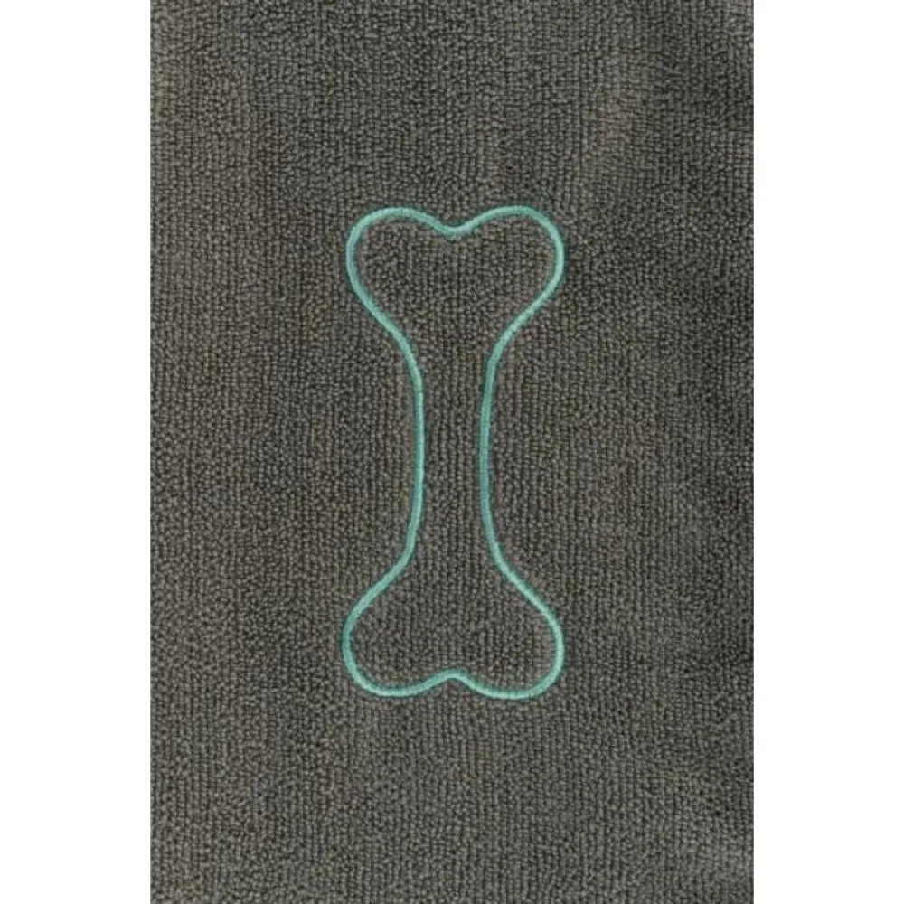 Trixie Towel with Mitt Pockets Microfibre for Dogs and Cats (Grey)