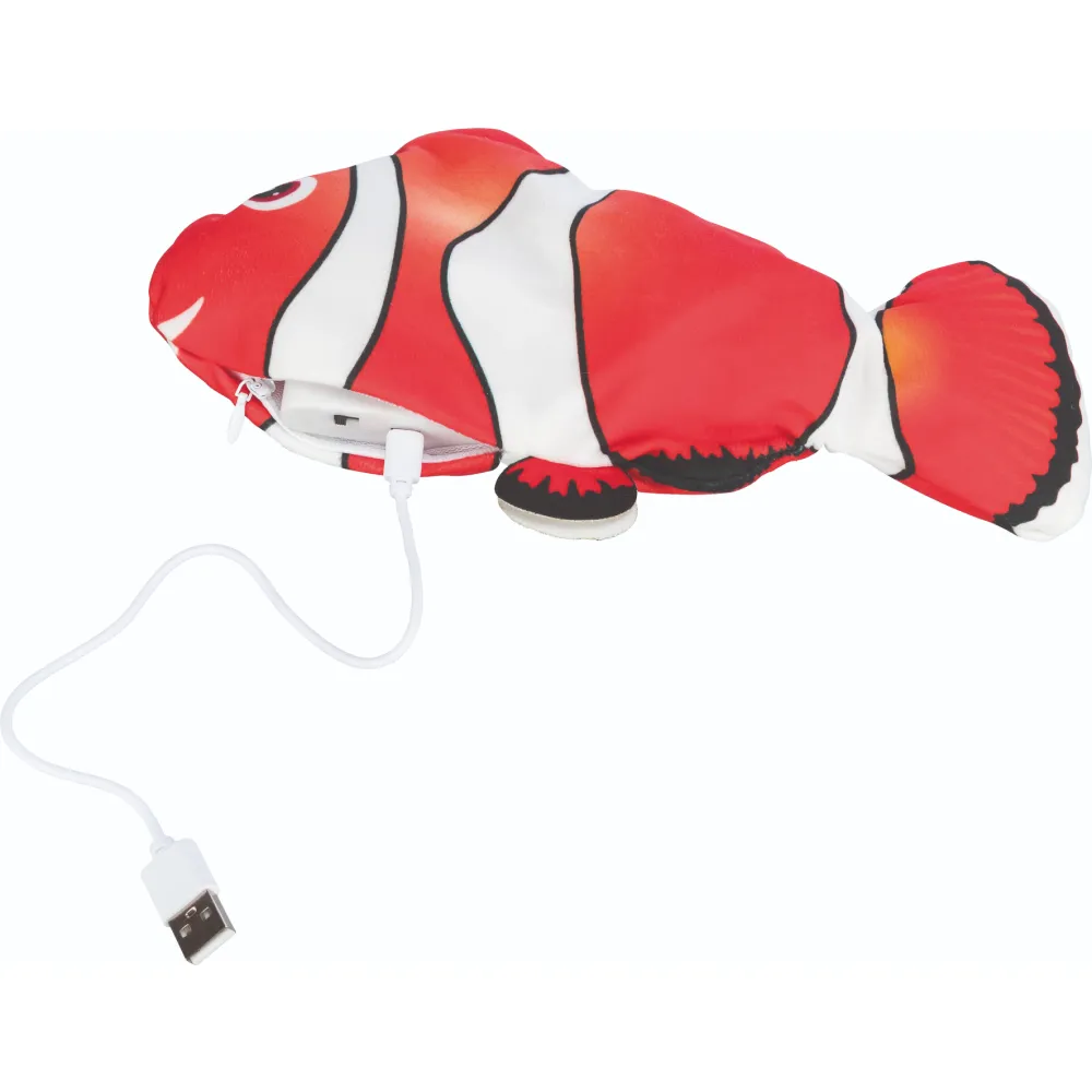 Trixie Wiggly Clown Fish Toy for Dogs (Orange)