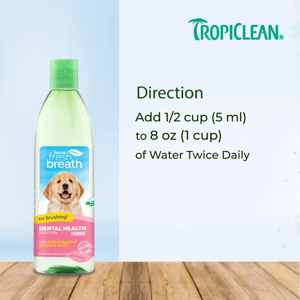 Tropiclean Fresh Breath Puppy Water Additive for Dogs