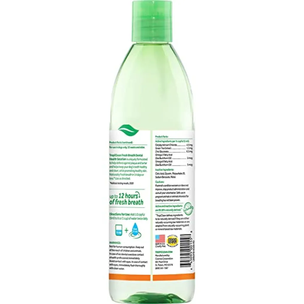 Tropiclean Fresh Breath Skin & Coat Water Additive for Dogs