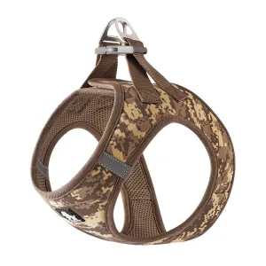 Truelove Floral Printed Breathable Air Mesh Harness with Dual D Rings for Dogs (Brown)