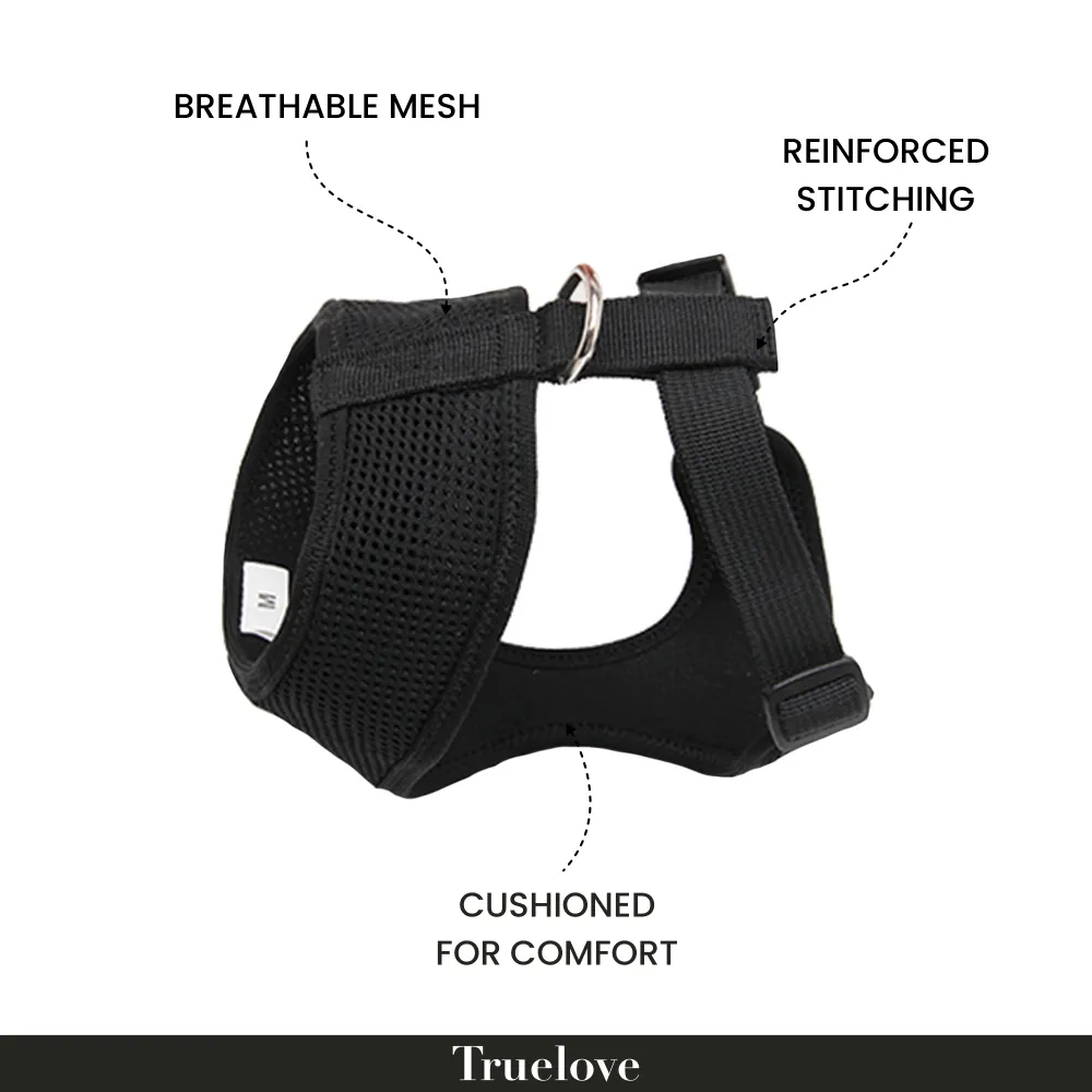 Truelove Harness for Cats and Small Dogs (Black)