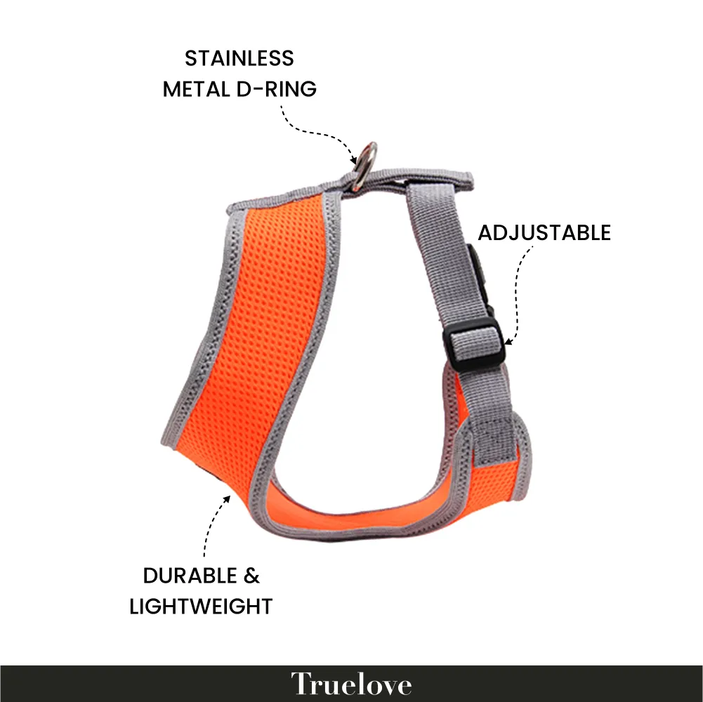 Truelove Harness for Cats and Small Dogs (Orange)