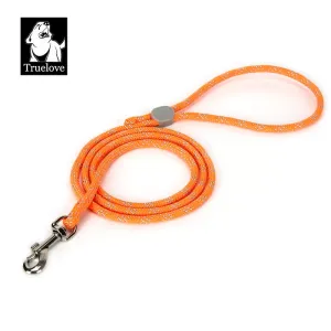 Truelove High Density Reflective Rope Webbing Leash for Dogs (Orange)